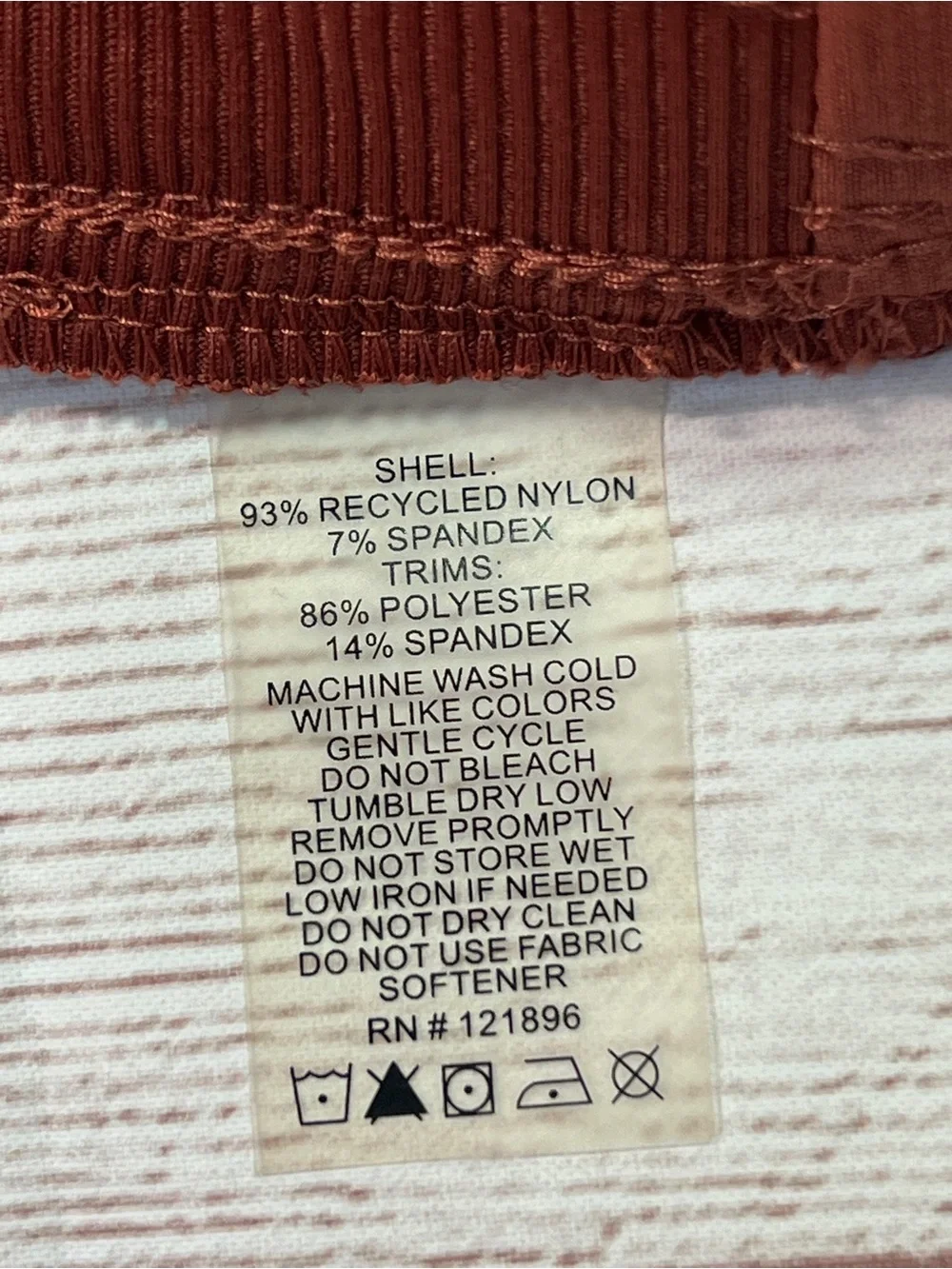 Title Nine Clamber 2.0 Hiking Shorts - 6 - rust red orange stretch 5" inseam - Picture 13 of 13